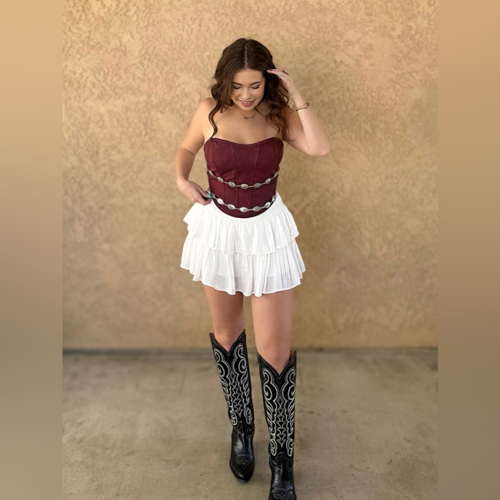 Western Boho Corset Top